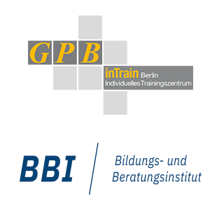 Logo der GPB inTrain Berlin und BBI Bildungs- und Beratungsinstitut.